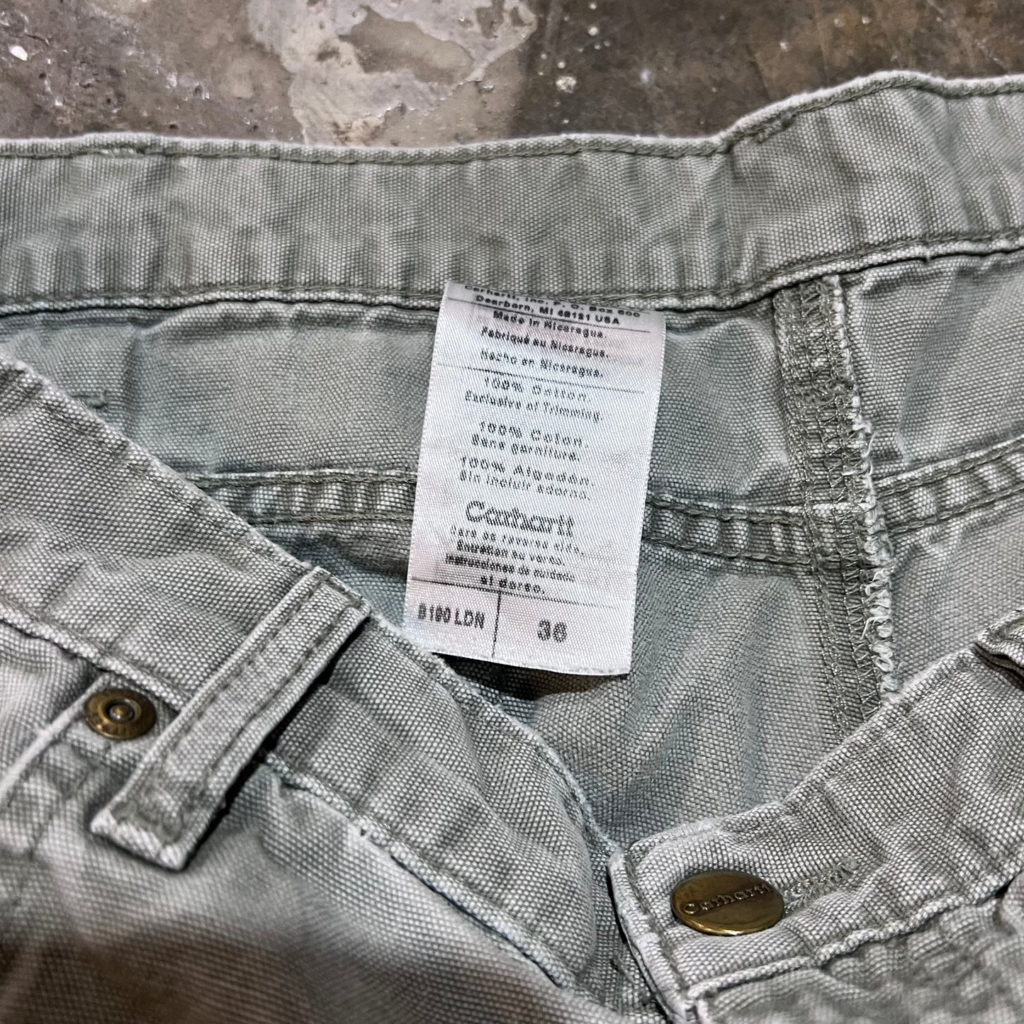 Carhartt Light Green/Grey Shorts12