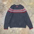 Quicksilver Grey/Red Stripes Sweater