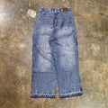 Delf Baggy Button Side Denim Baggy Jeans