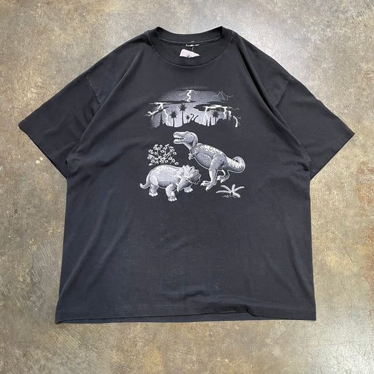 Black See The Dinosaurs Tee XL