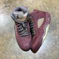 No Box Jordan 5 Burgundy
