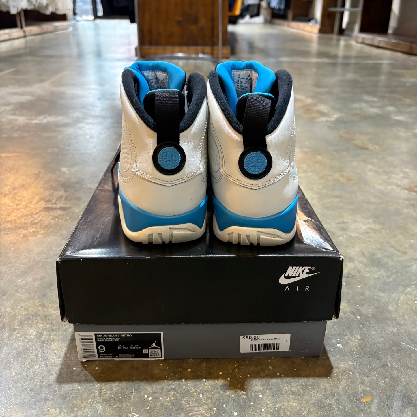 Jordan 9 Powder Blue