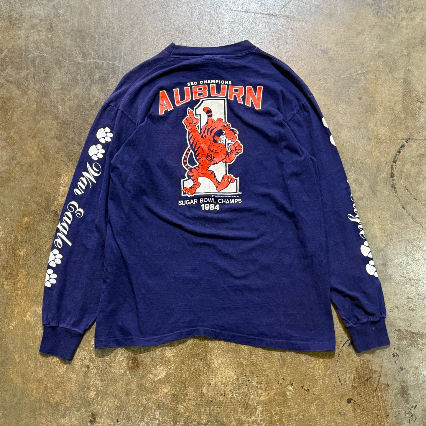 1984 SEC Champions Auburn Sugar Bowl LS Tee
