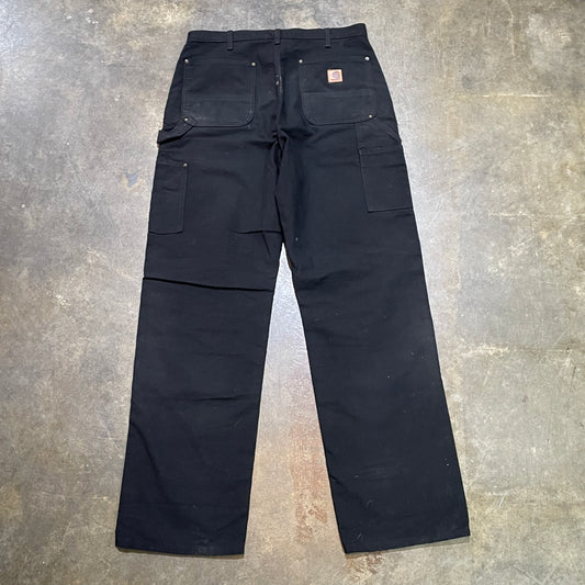 Black Double Knee Work Pants