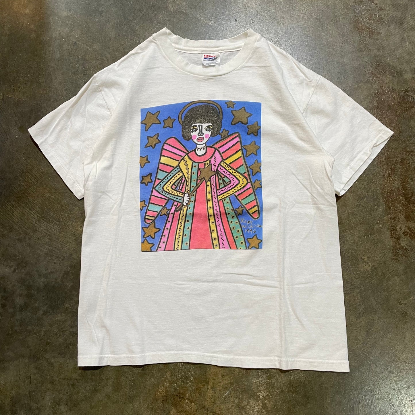 Angel folk art Tee