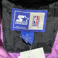 Charlotte Hornets Black Starter Puffer Jacket