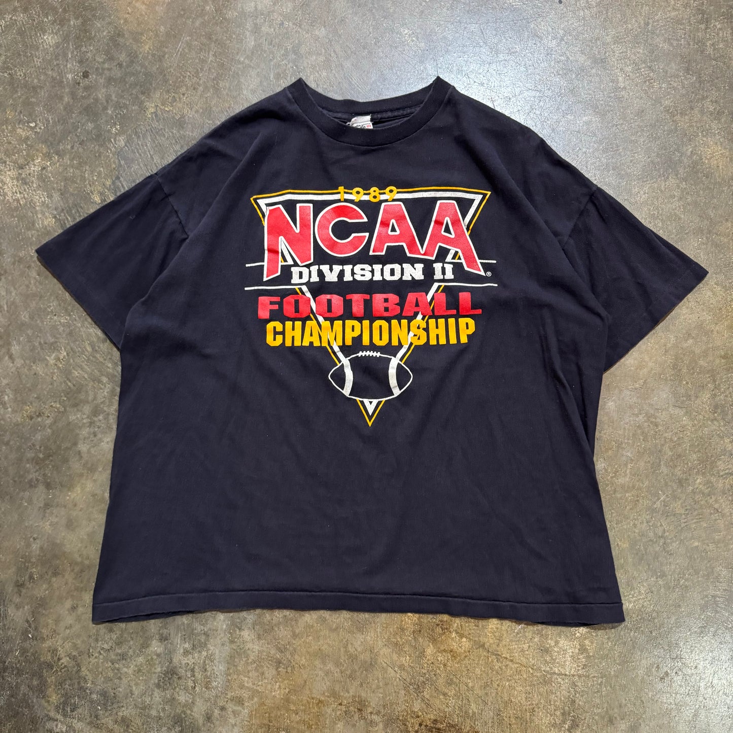 1989 NCAA DIv II Football Championships Black Tee