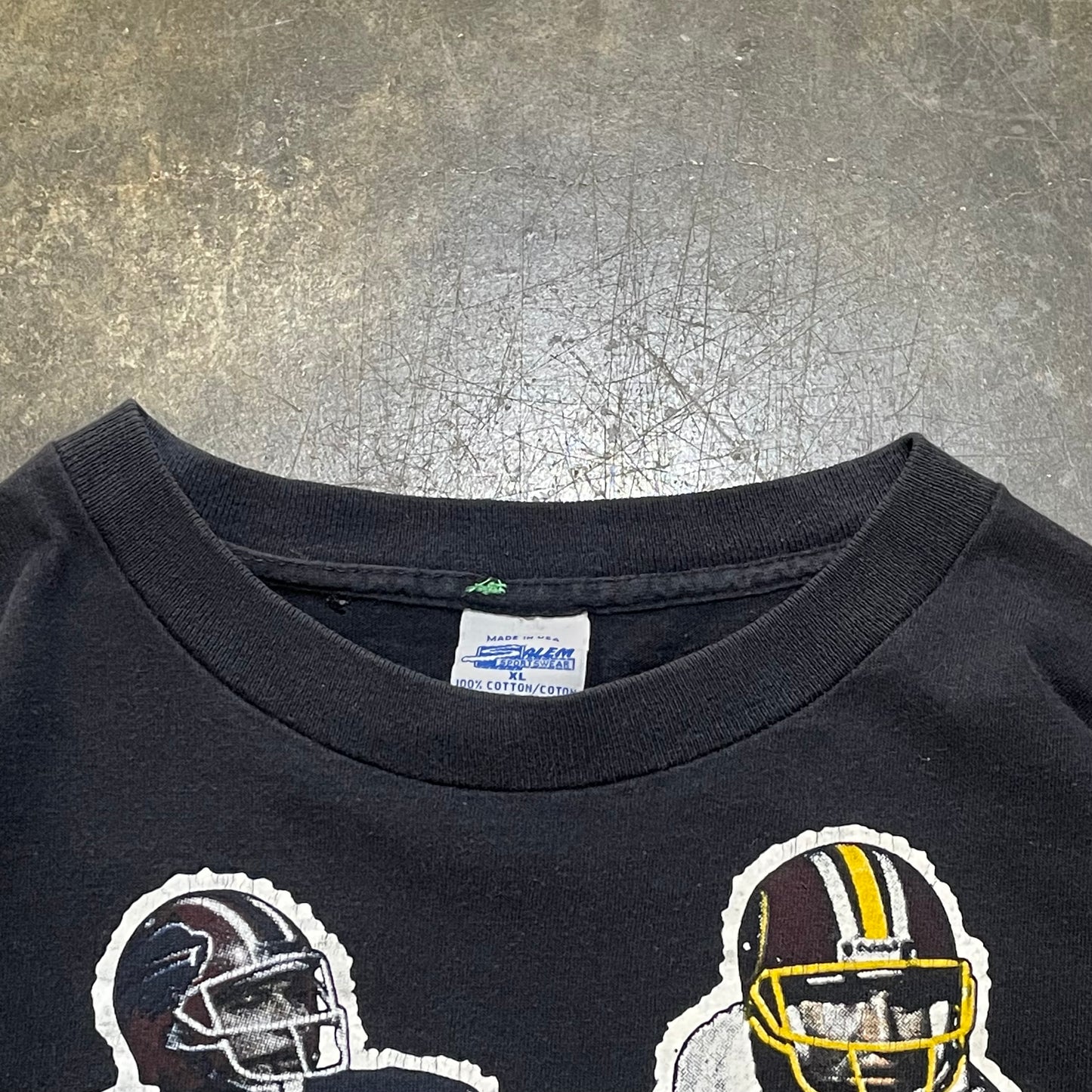 Black Salem Bills vs Redskins Super Bowl XXVI Tee