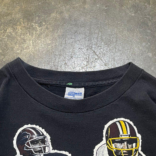 Black Salem Bills vs Redskins Super Bowl XXVI Tee