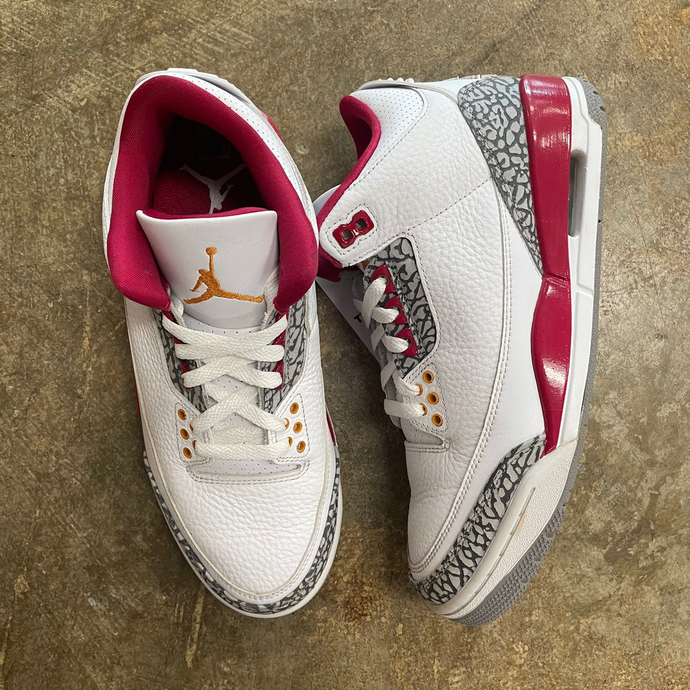 Jordan 3 Cardinal (No Box)