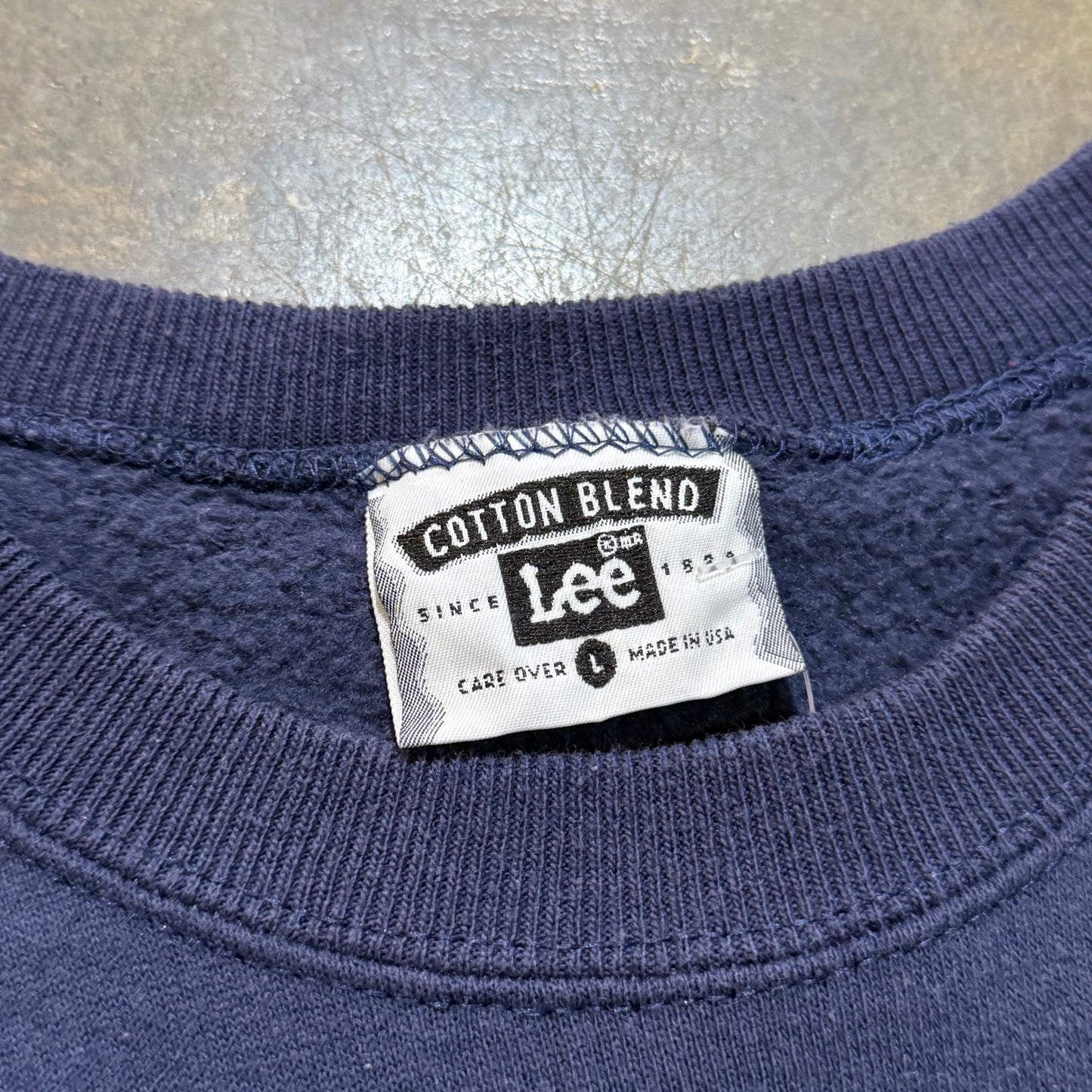 Navy Embossed Auburn Crew