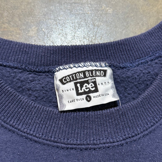 Navy Embossed Auburn Crew