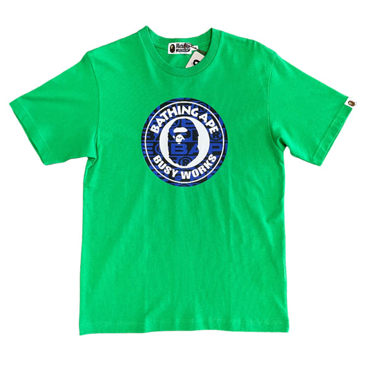 Bape Busy Work Tee Green Blue