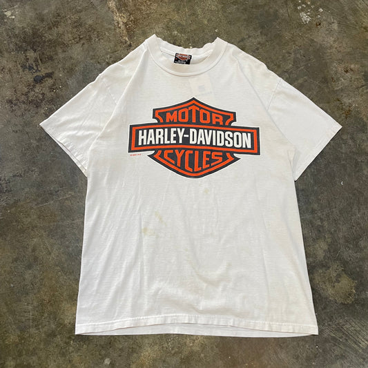 White Harley Davidson Stone Mountain Tee