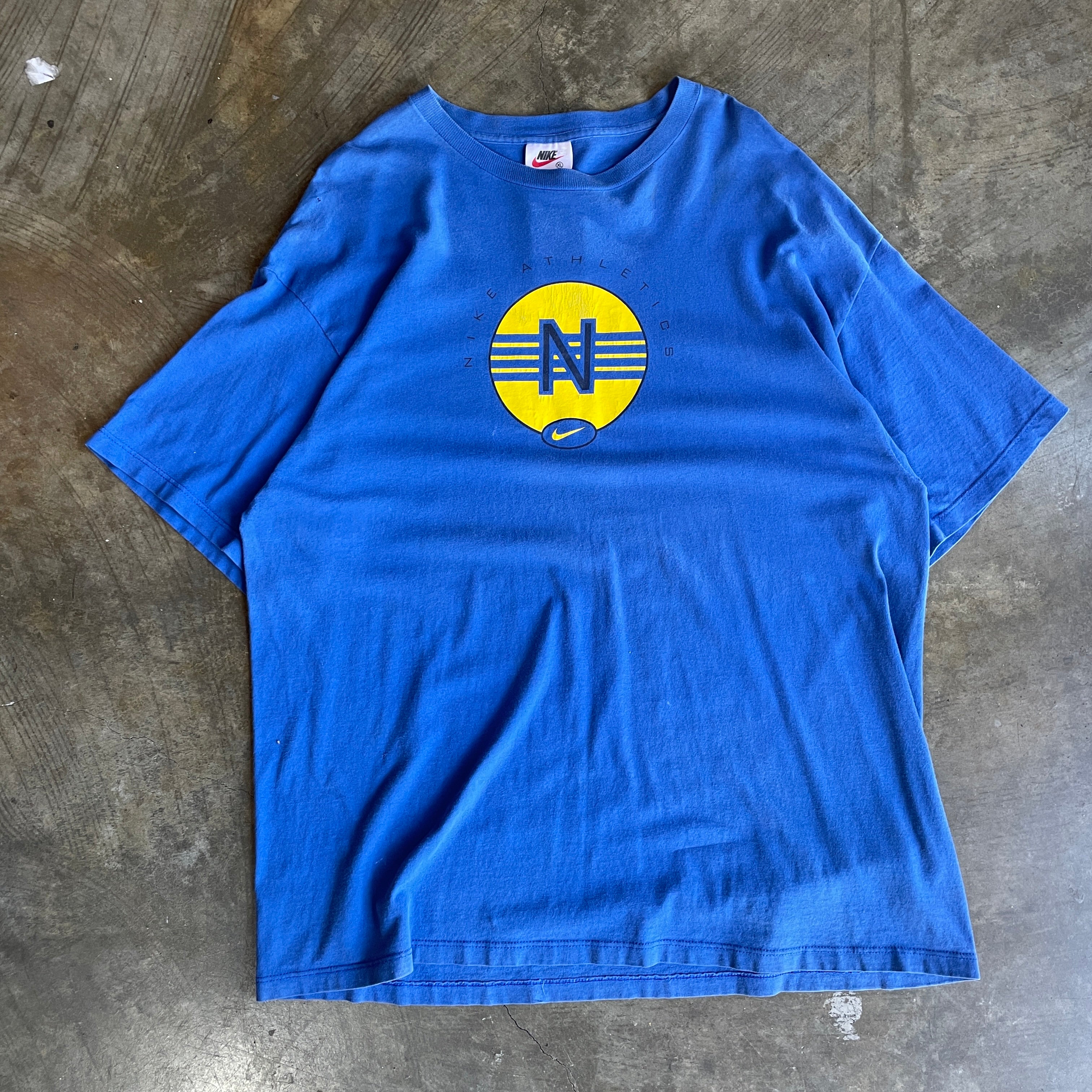 Blue Nike Yellow Circle Tee