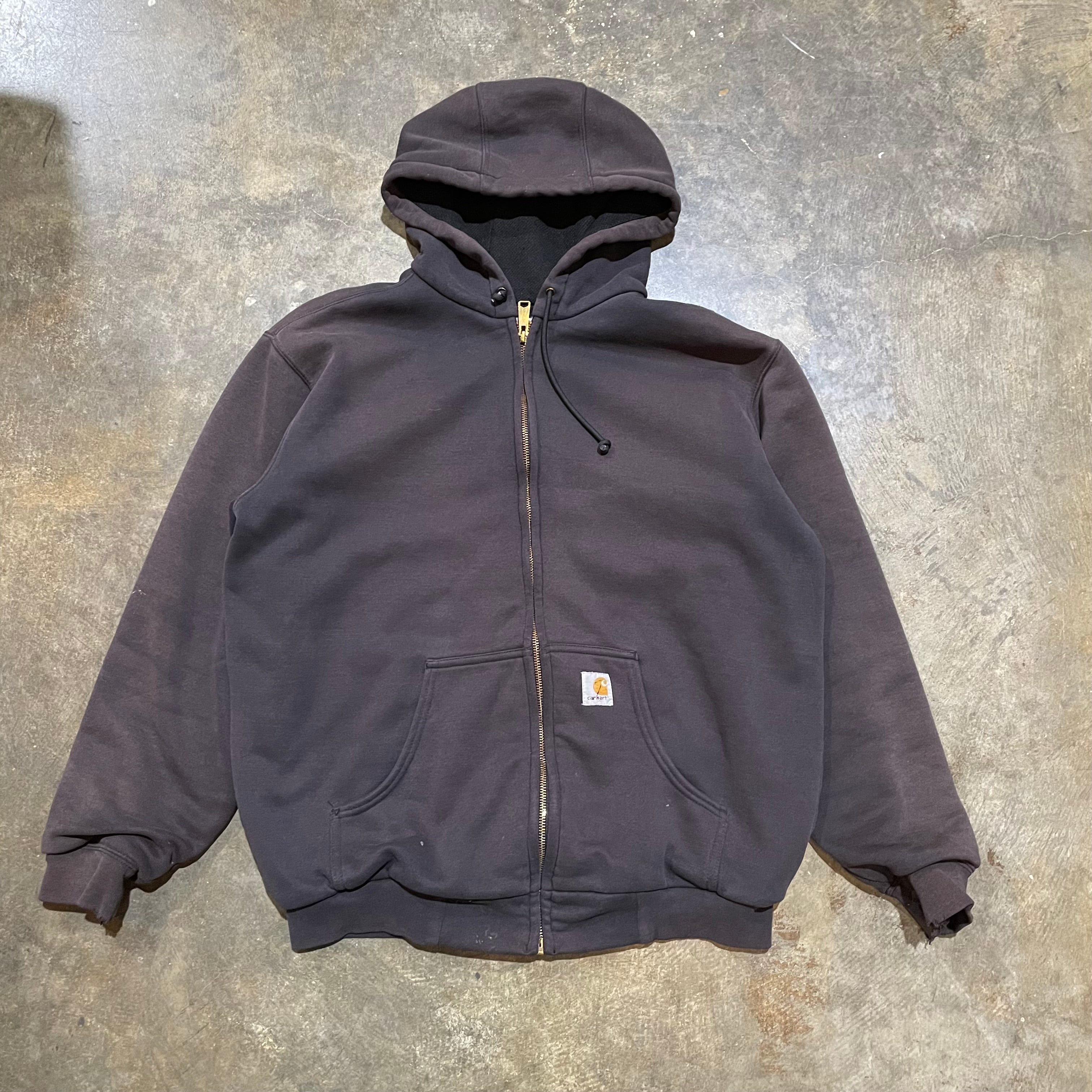 Faded Black Carhartt Thermal Hoodie