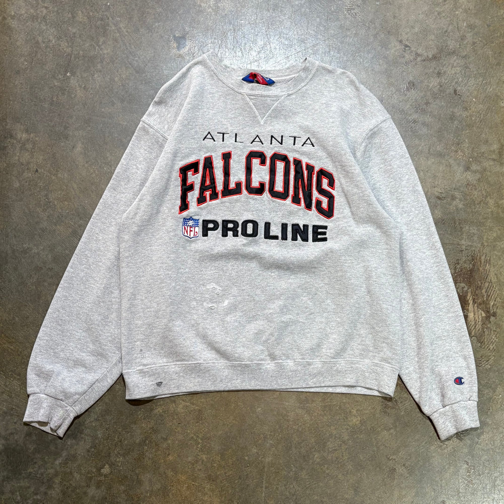 Atlanta Falcons NFL Proline Grey Crew