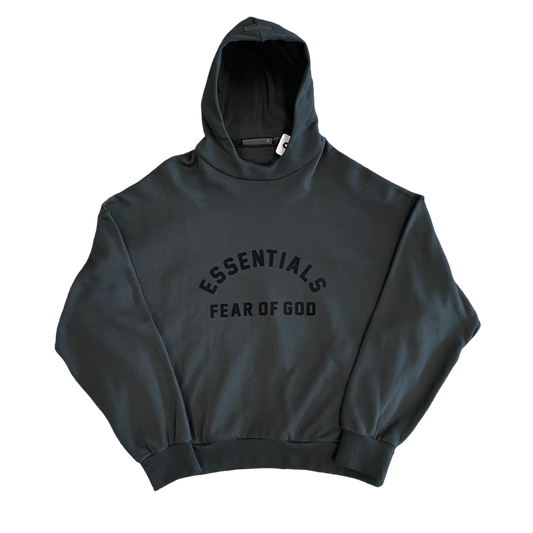 Fear of God Essentials Arch Logo Hoodie Jet Black