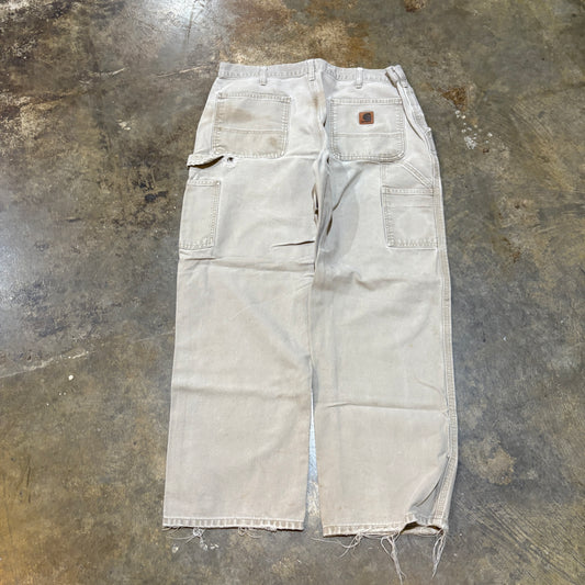 Beige Carhartt Carpenter Pants
