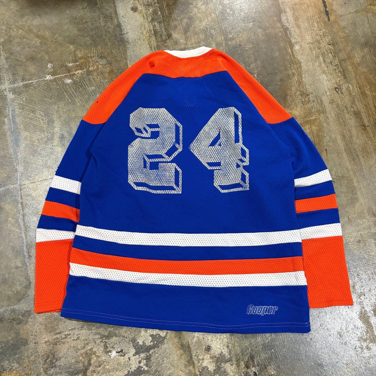 Oilers Hockey Jersey Cut Tag