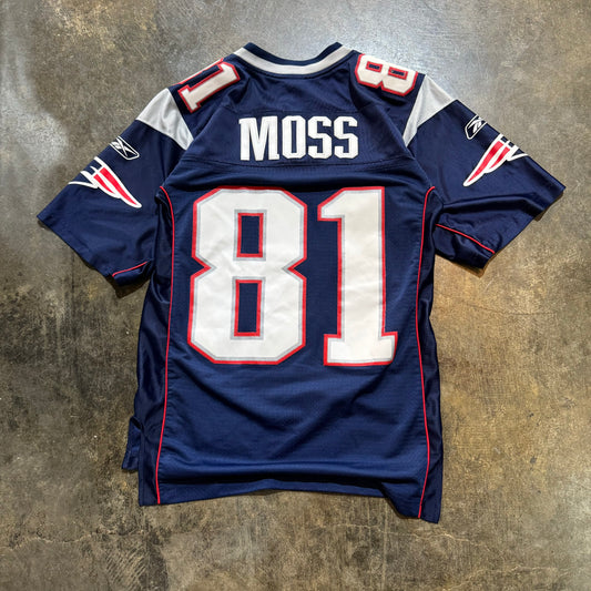 New England Patriots Moss 81 Jersey