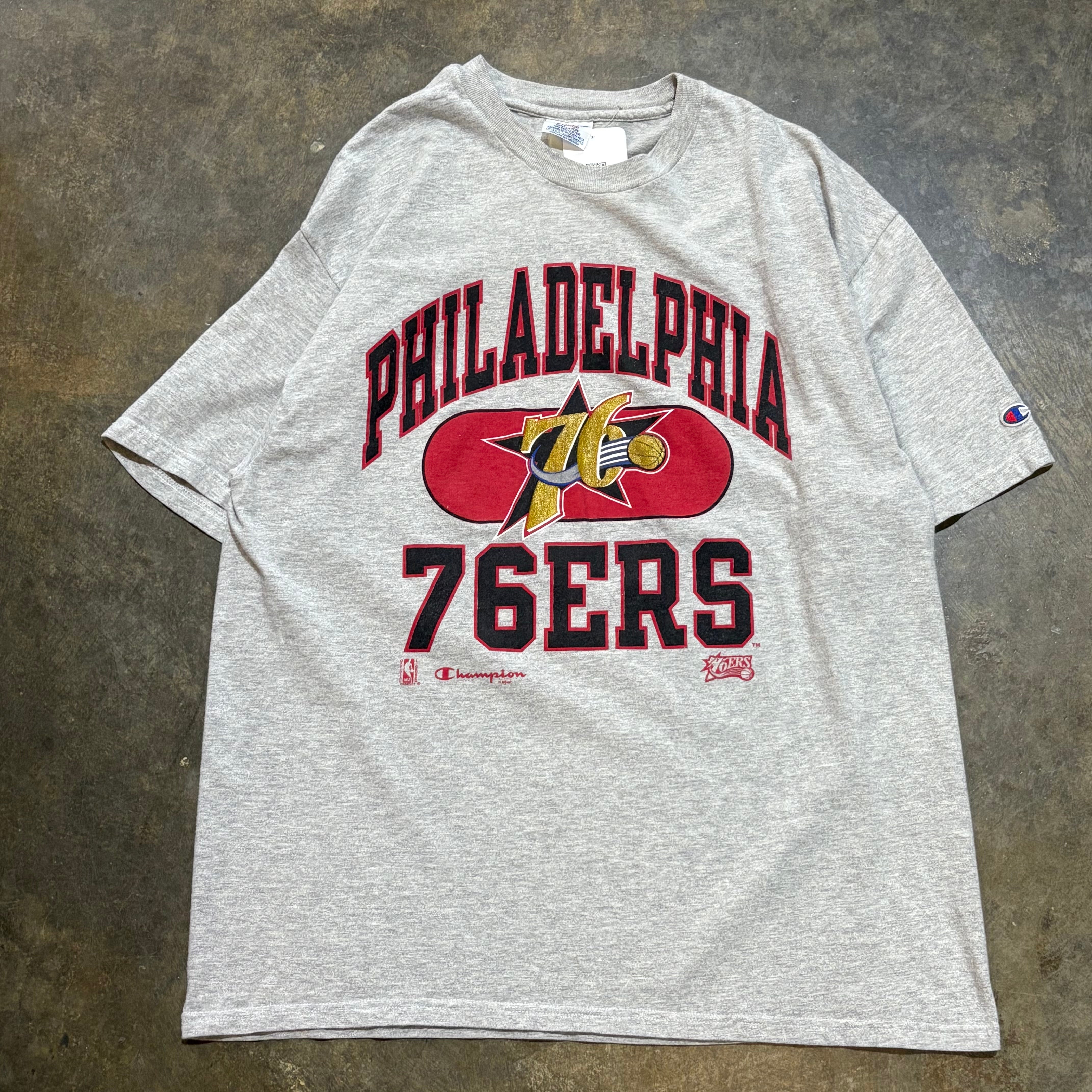 Grey Philadelphia 76ers Champion Tee