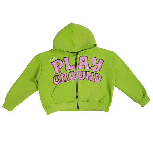 Playground Green Nostalgia Zip Up