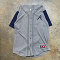 Atl Braves Grey/Navy Jersey