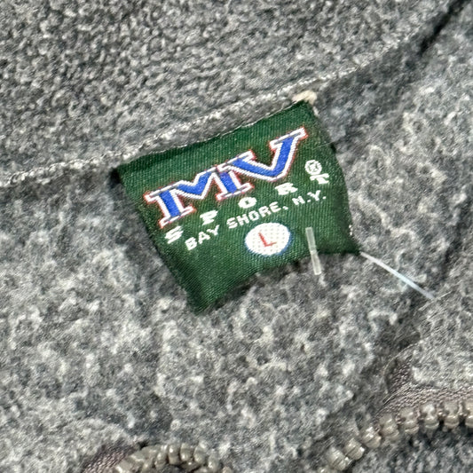 Dark Grey Auburn Tigers MV Sport Fleece Zip Up Pullover