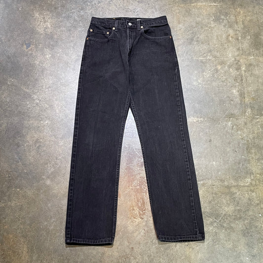Levi's 505 Regular Fit Black Jeans (31x32)