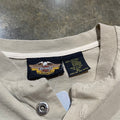 Beige Harley Davidson Henley LS Tee