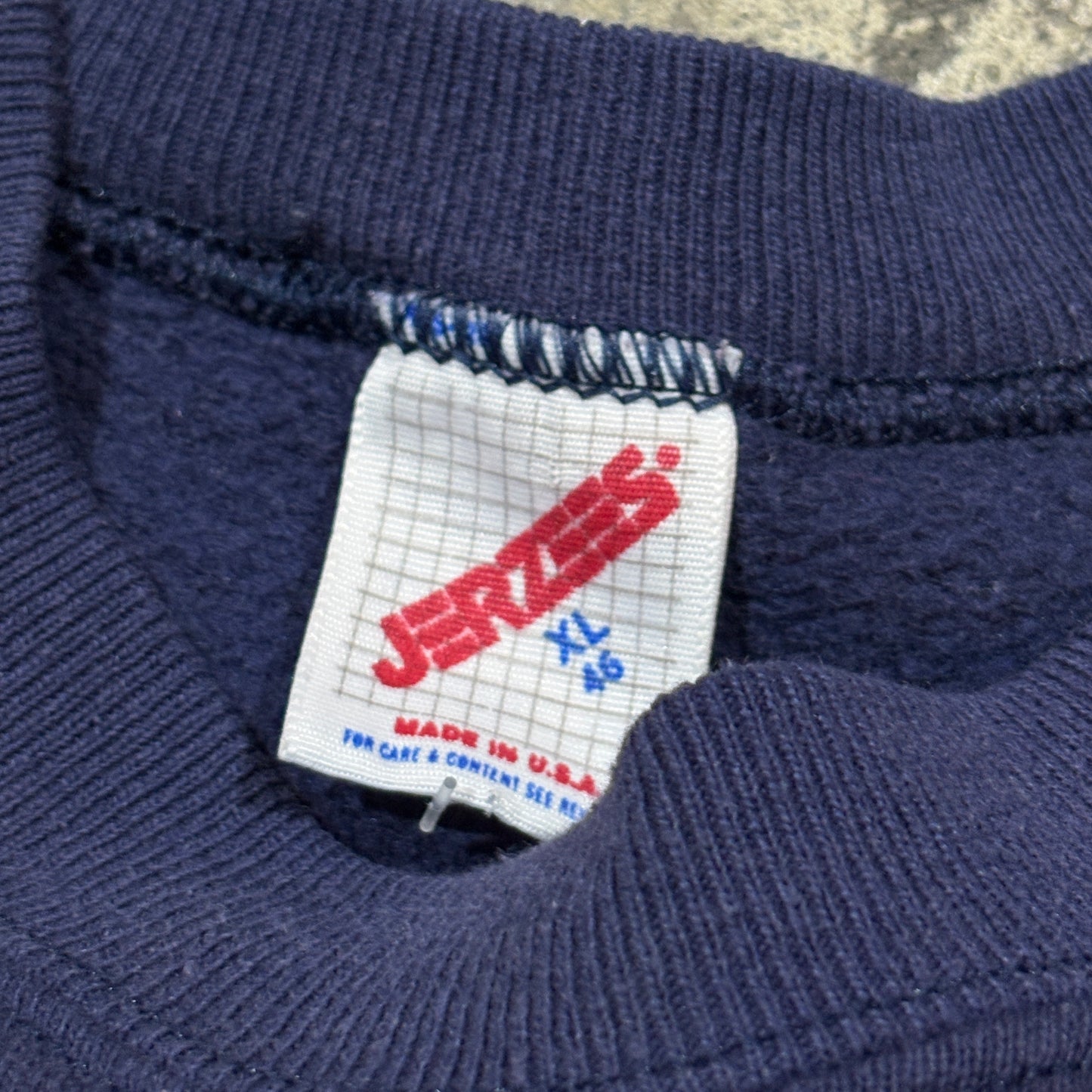 Navy Auburn Tigers Jerzees Tiger Graphic Raglan Crewneck