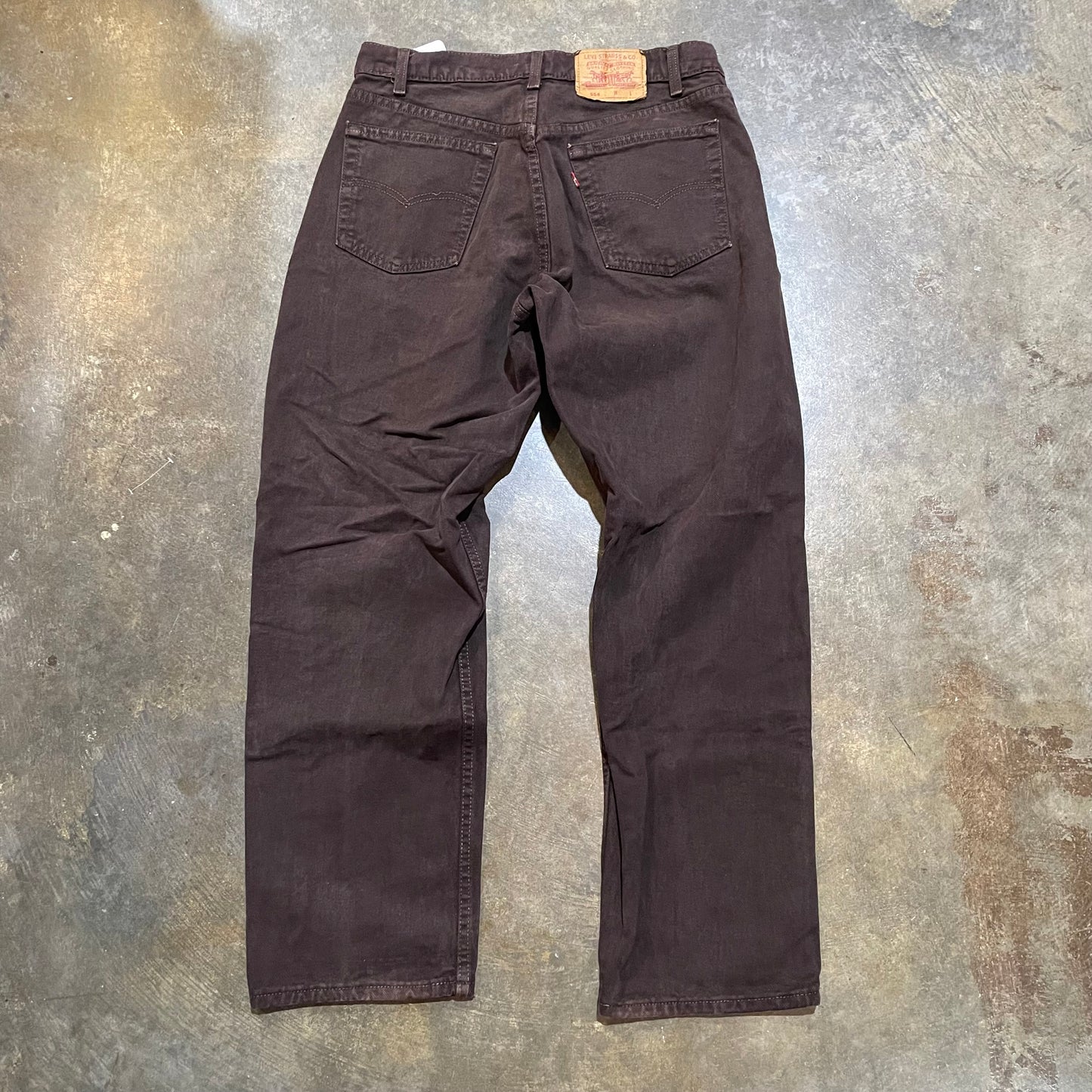 Brown Levi's 554 Jeans223