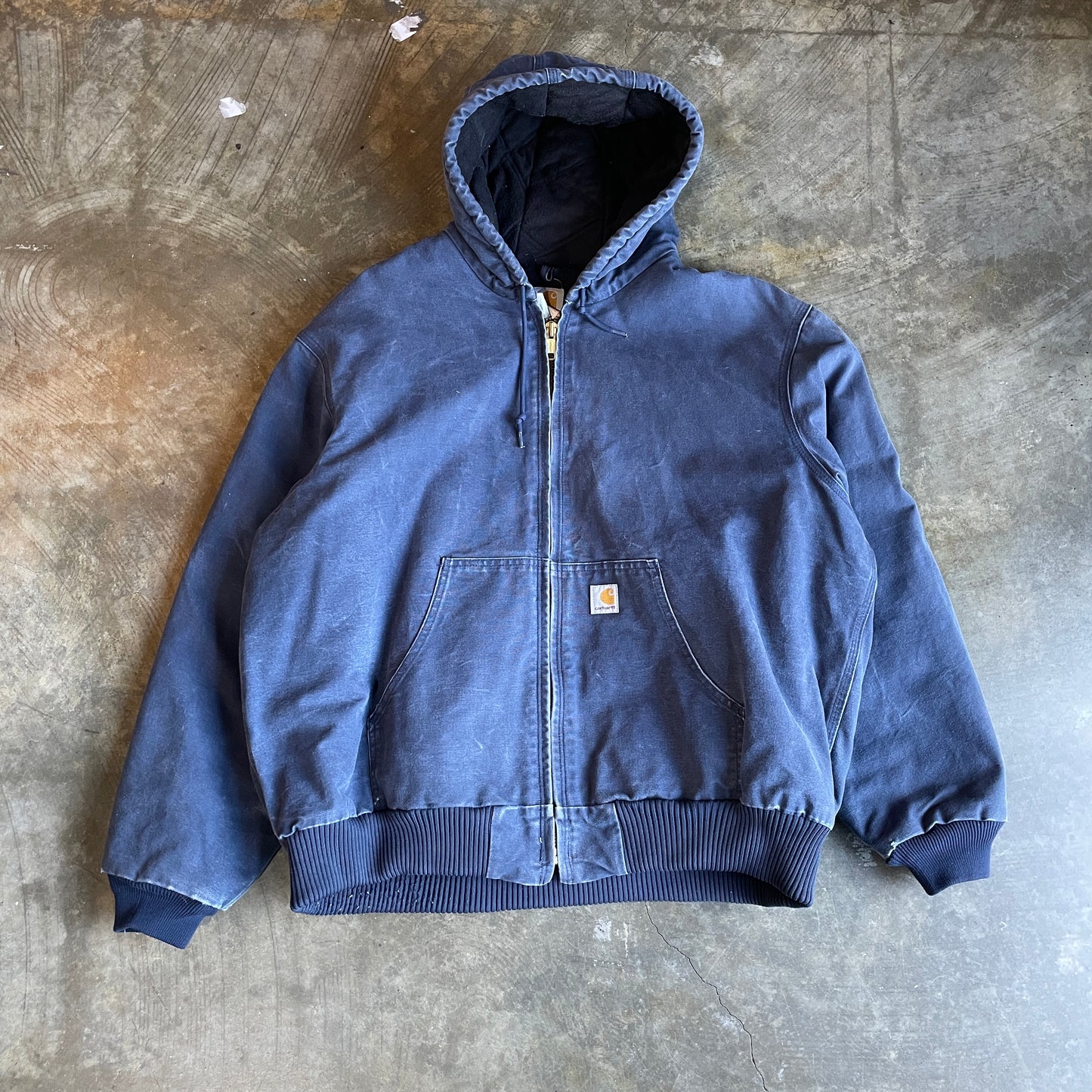 Navy Carhartt Hooded Jacket3