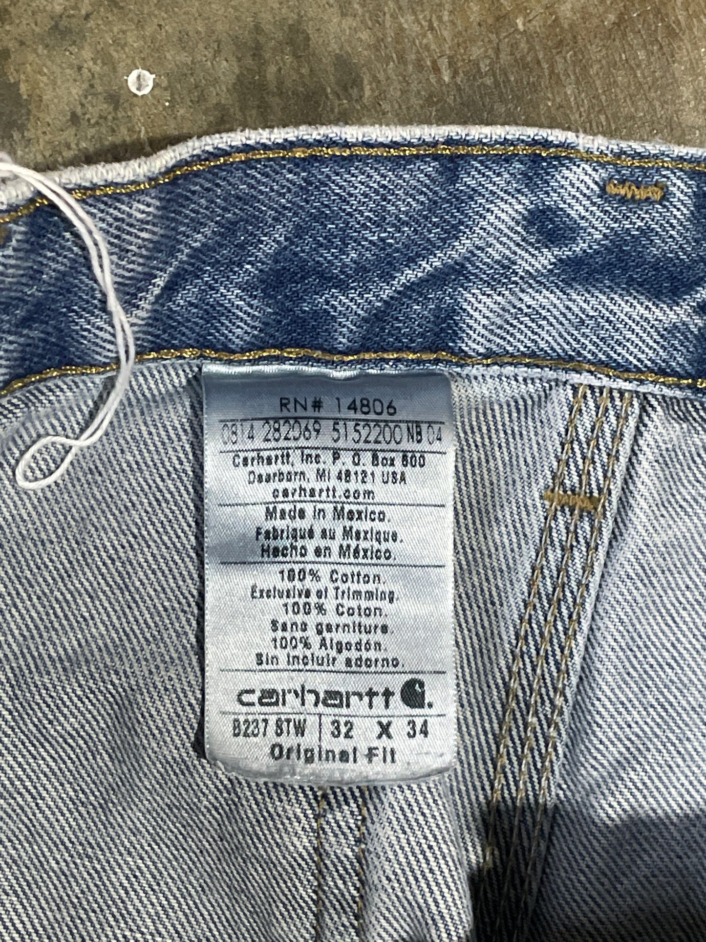 Carhartt Blue jeans Frayed