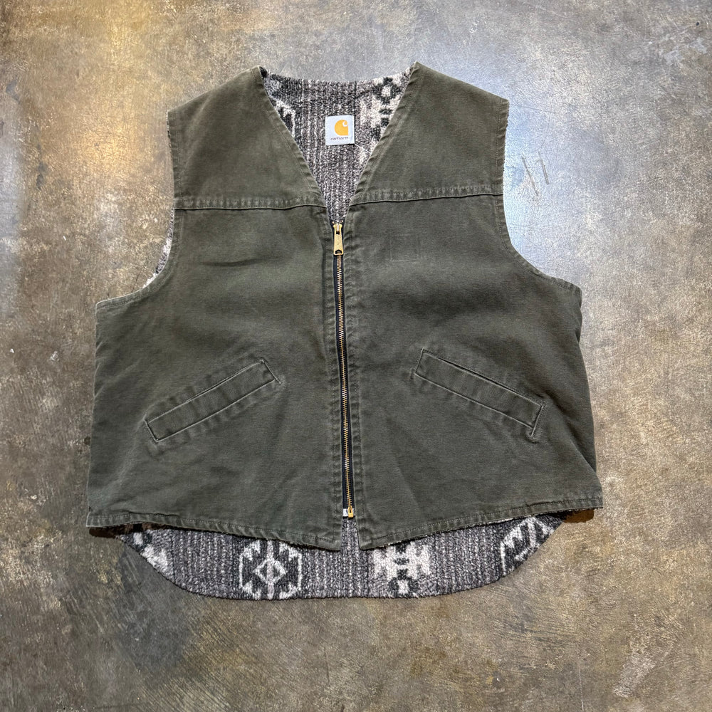 Carhartt Brown Printed-Sherpa Lined Vest 13