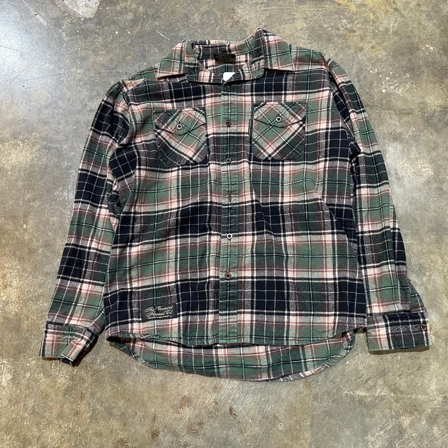 The Vermont Flannel Green Brown