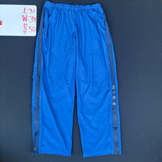 90s Blue Nike Striped Trackpants