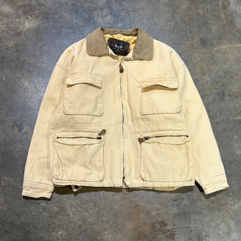 French Country Express Beige Canvas Jacket (S)