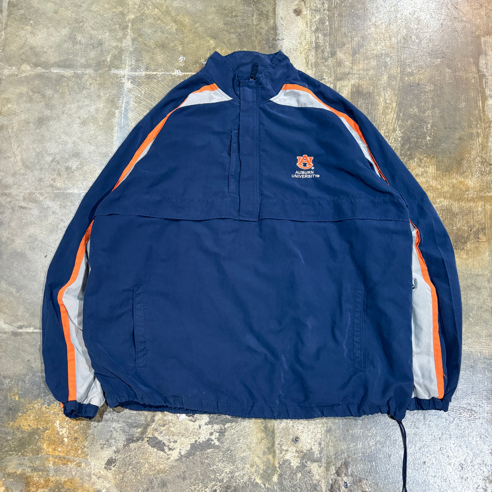 Auburn Windbreaker Half Zip Navy/Gray