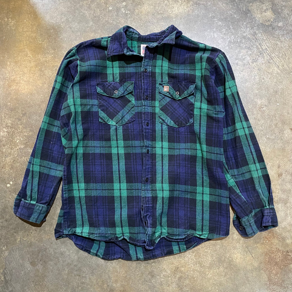 Big Bill Navy and Green Flannel