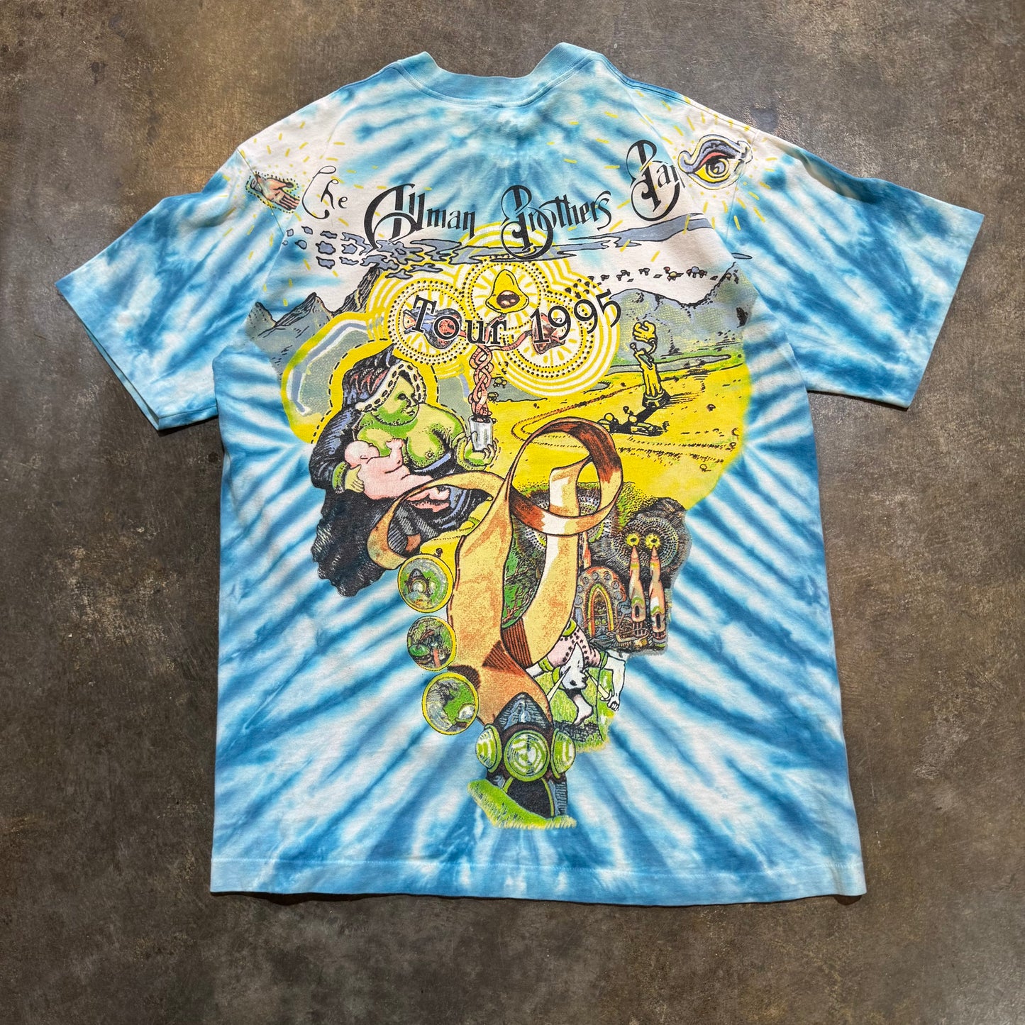 Tie Dye Allman Brothers 1995 Tee.  XL