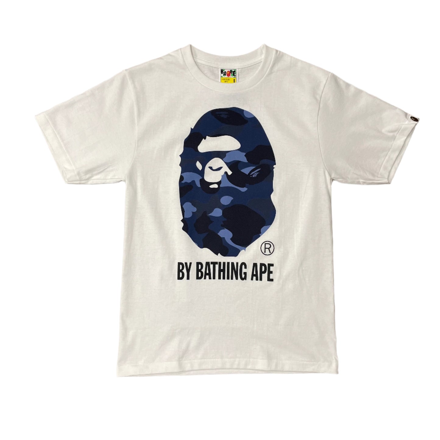 Bape Camo BBA Tee White Navy