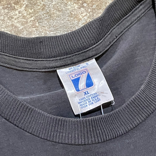 Black Chicago Bulls Big Letter Tee