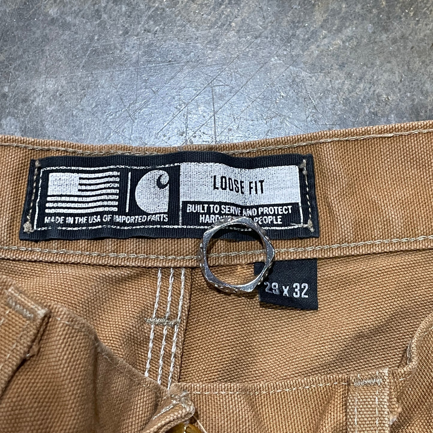 Carhartt Tan Faded Double Knee Pants