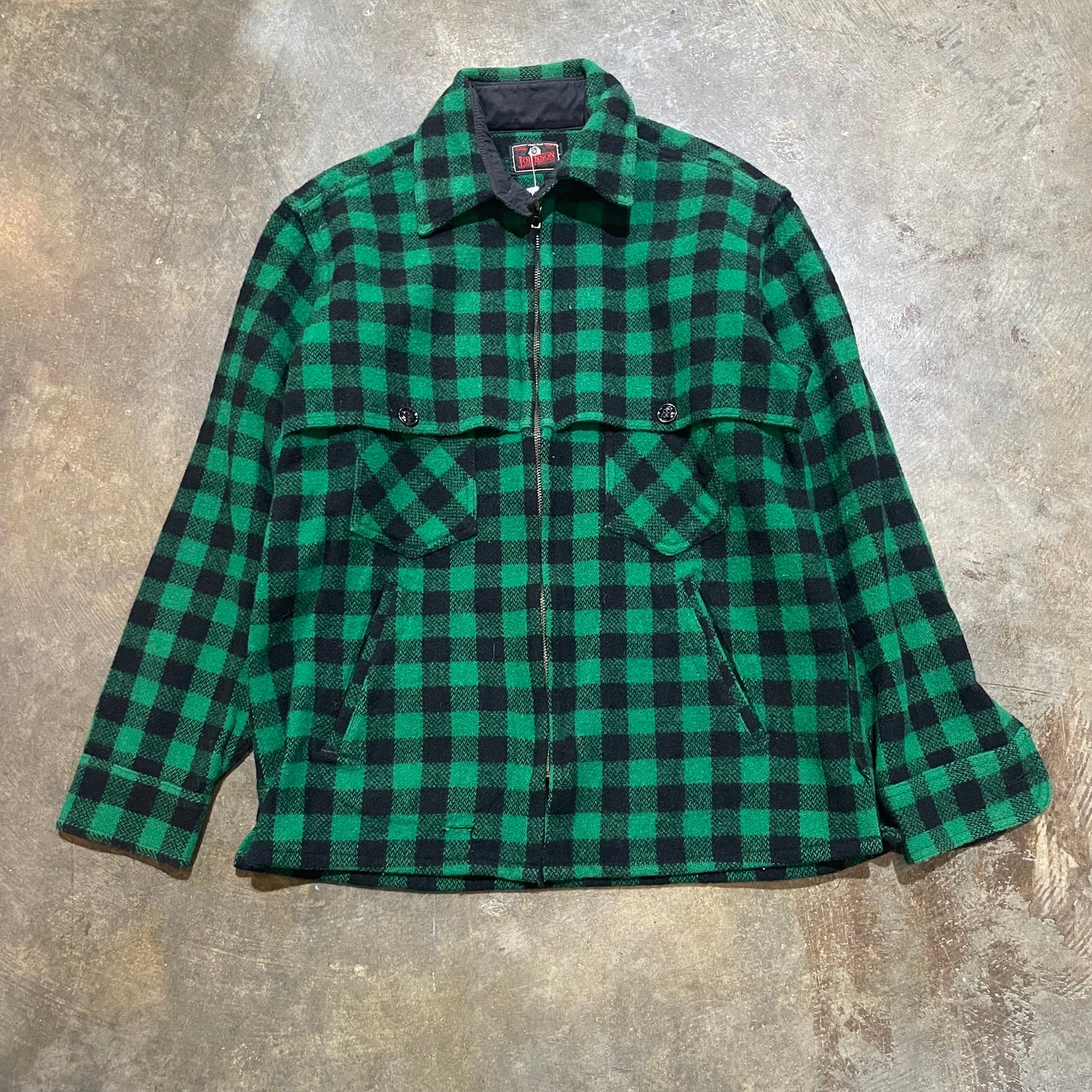 Green and Black Johnson Woolen Mills Jacket