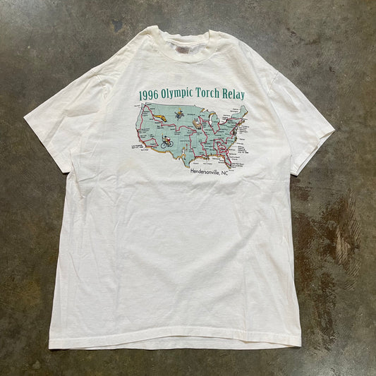 1996 Olympic Torch Relay Map Tee