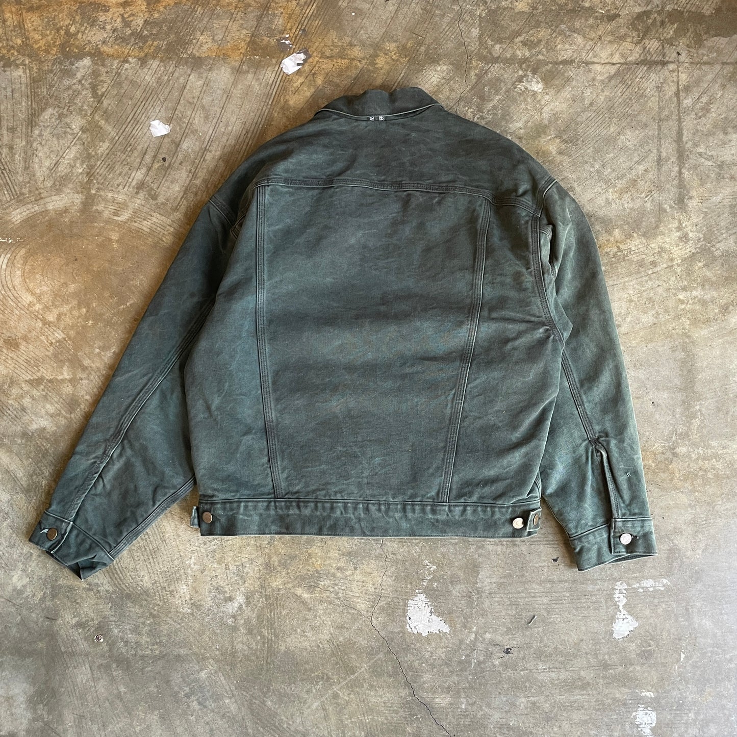 Dark Green Blanket Lined Carhartt Trucker Jacket