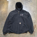 Black Carhartt Steel Workers Hooded Jacket3