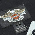 Harley Davidson News print back SS button-up